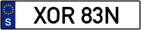 Trailer License Plate